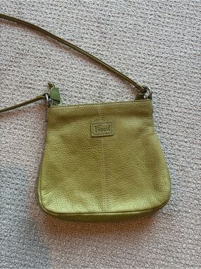 Fossil Olive Leather Crossbody Purse